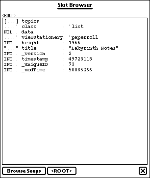 Slot browser